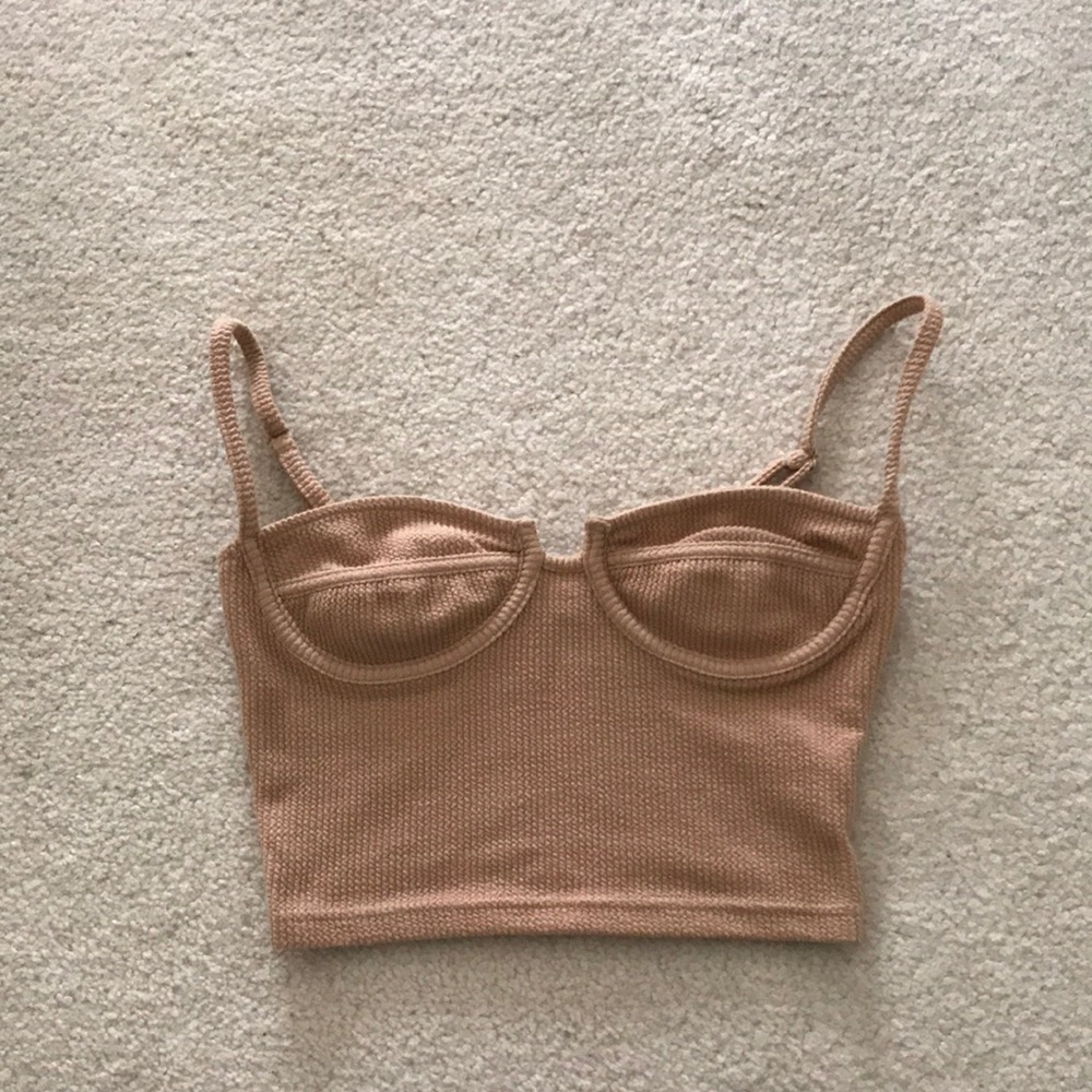 Hey Babe brand bustier-style Crop Top, size S